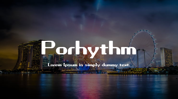 Porhythm Font