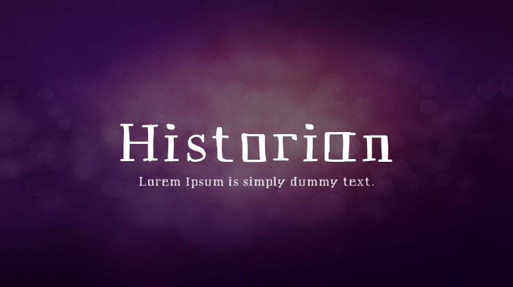 Historian Font Family