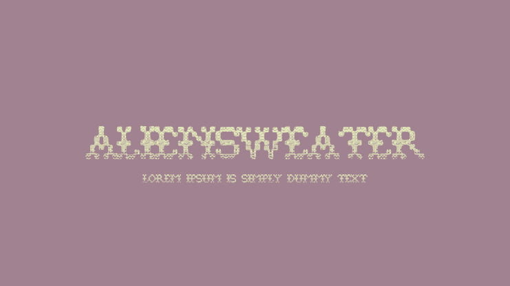 AlienSweater Font