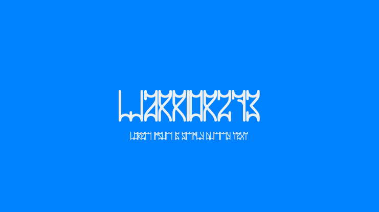 Warriorz73 Font