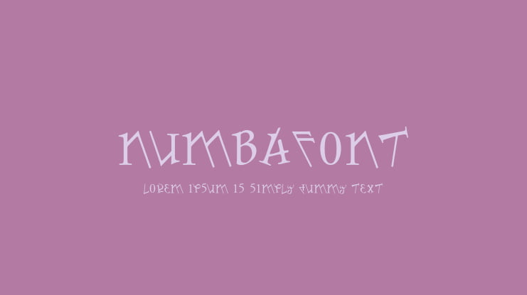 Numbafont Font