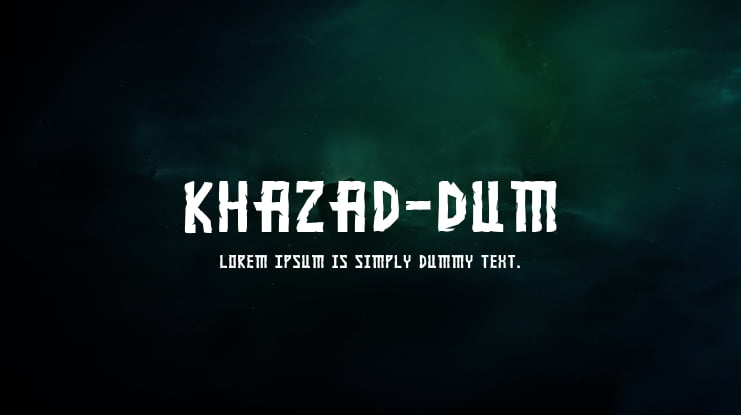Khazad-Dum Font Family