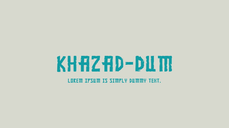 Khazad-Dum Font Family