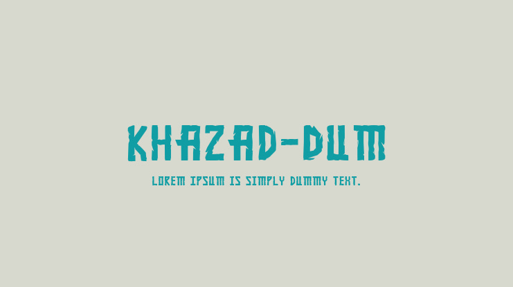 Khazad-Dum Font Family