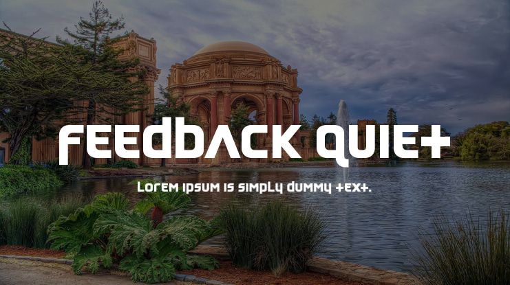Feedback Quiet Font