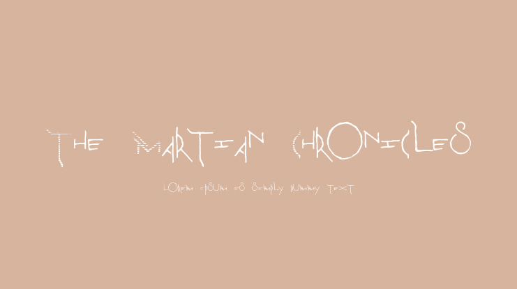 The Martian Chronicles Font