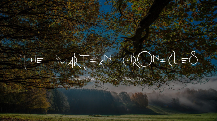 The Martian Chronicles Font