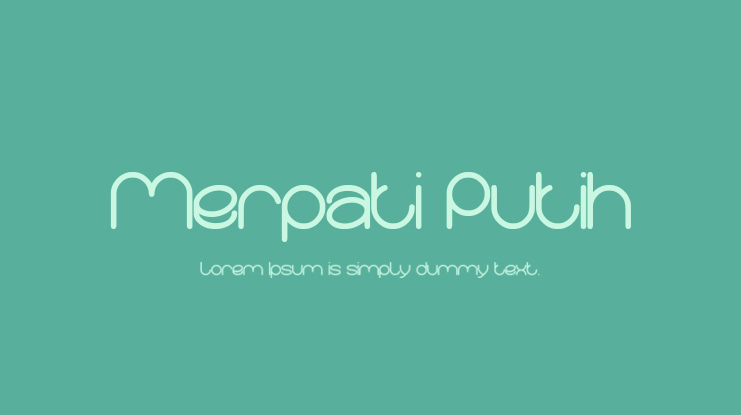 Merpati Putih Font