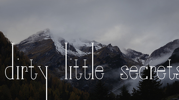 Dirty Little Secrets Font