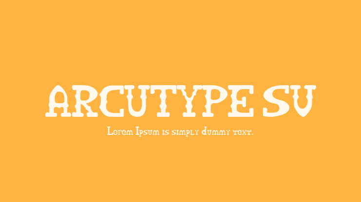 ARCUTYPE SV Font