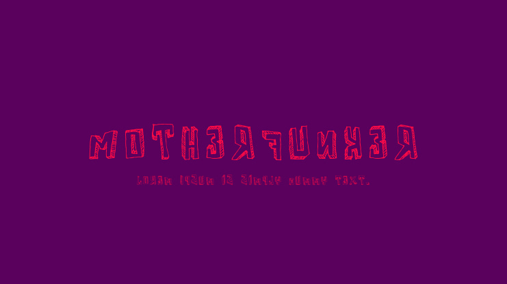Motherfunker Font
