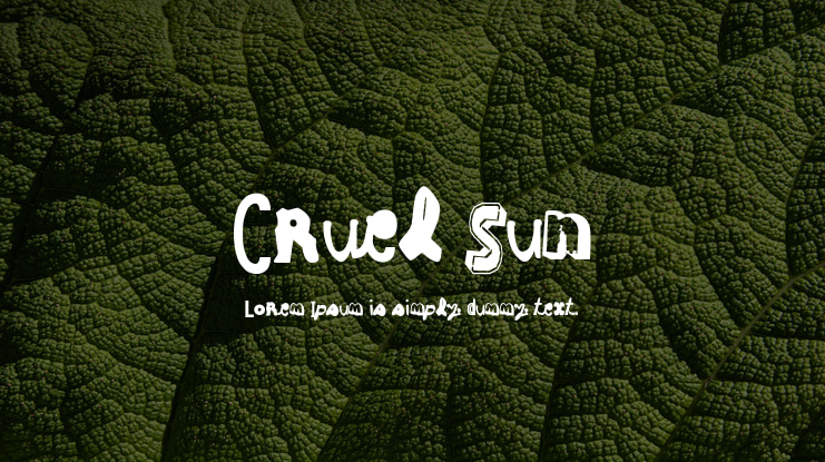Cruel Sun Font