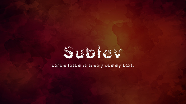 Sublev Font