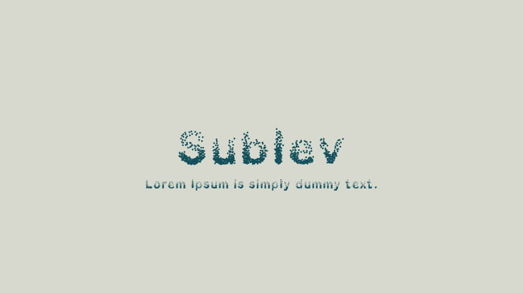 Sublev Font