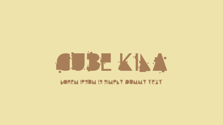 cube kila Font