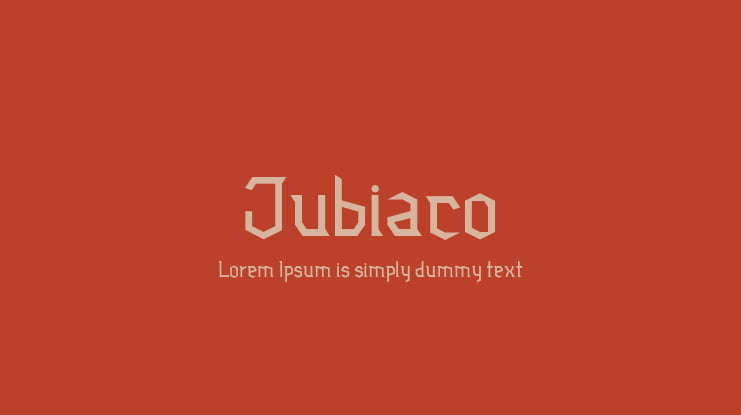 Jubiaco Font