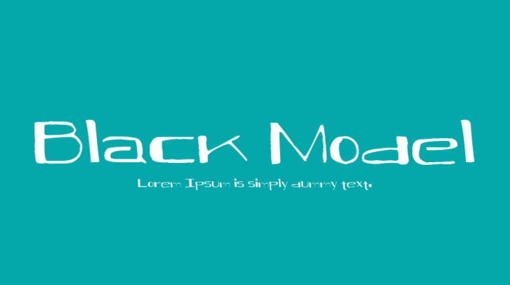Black Model Font