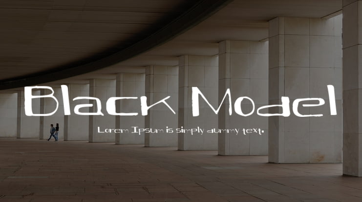 Black Model Font