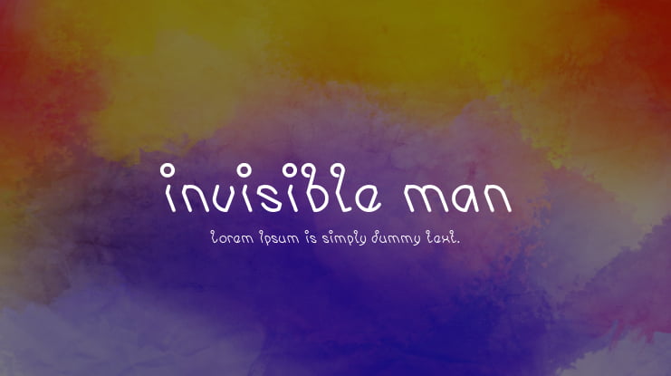 invisible man Font Family