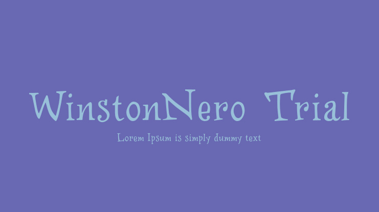 WinstonNero_Trial Font