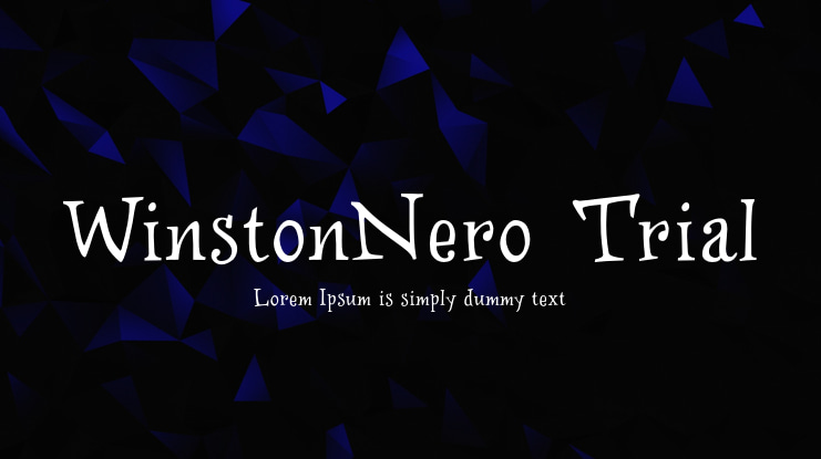 WinstonNero_Trial Font