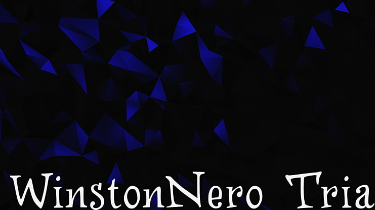WinstonNero_Trial Font