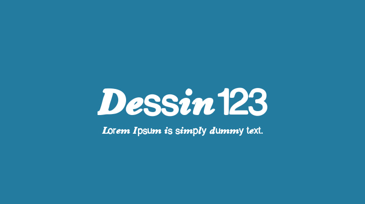 Dessin123 Font