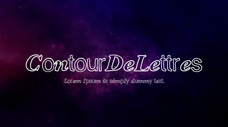 ContourDeLettres Font