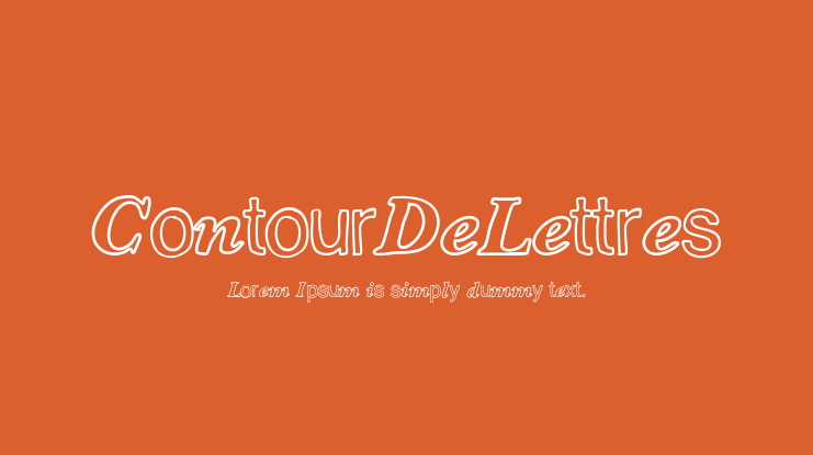 ContourDeLettres Font