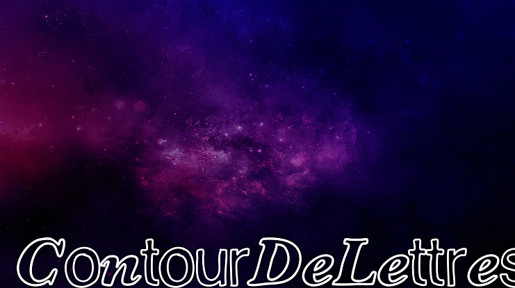 ContourDeLettres Font