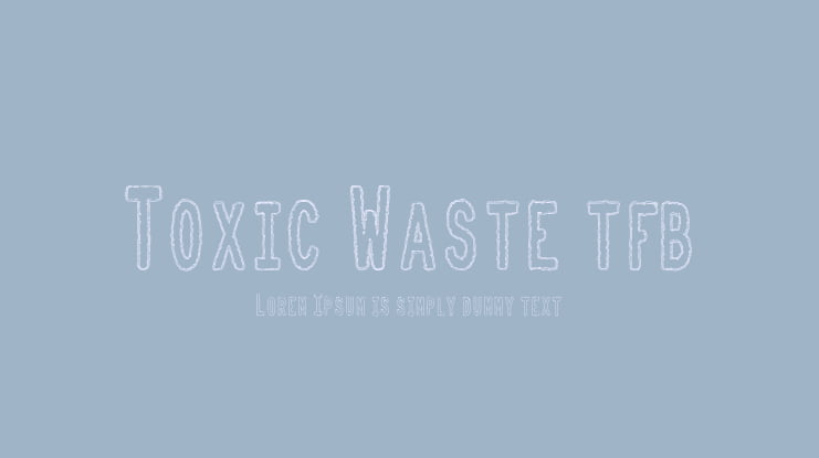 Toxic Waste tfb Font