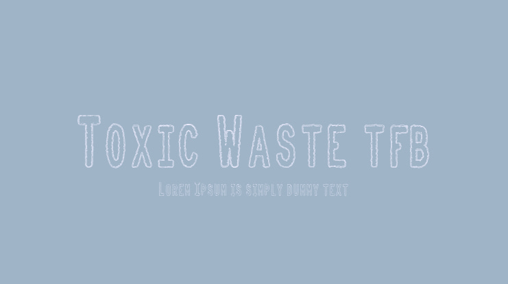 Toxic Waste tfb Font