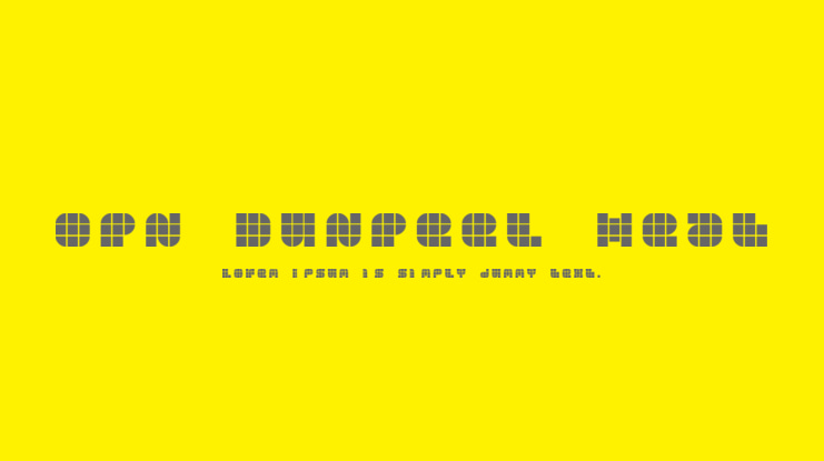 OPN DunPeel Heat Font Family