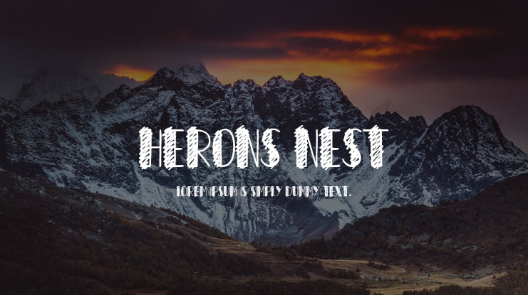 Herons Nest Font