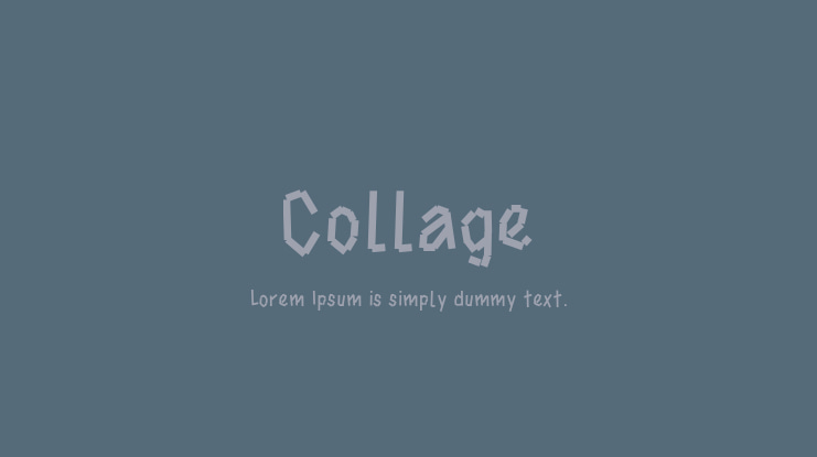 Collage Font