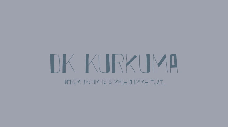 DK Kurkuma Font