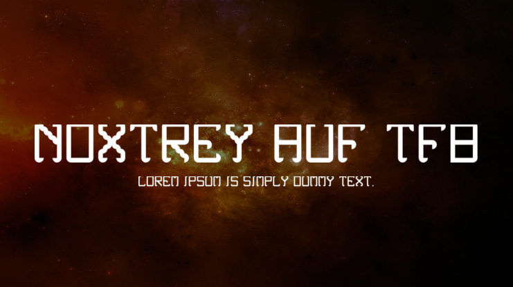 Noxtrey Auf tfb Font Family