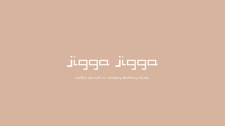 Jigga Jigga Font