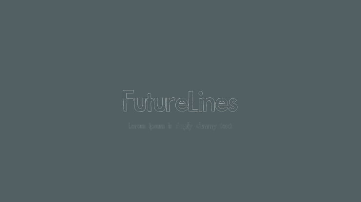 FutureLines Font