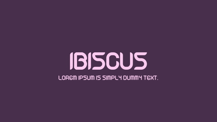 Ibiscus Font