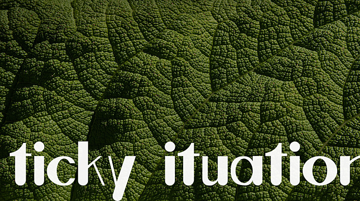 ticky ituation Font