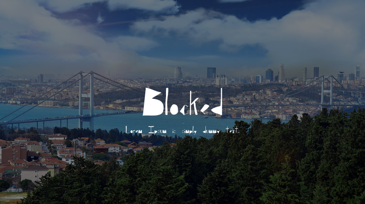 Blocked Font