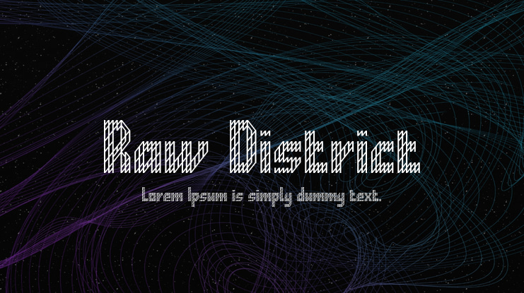 Raw District Font