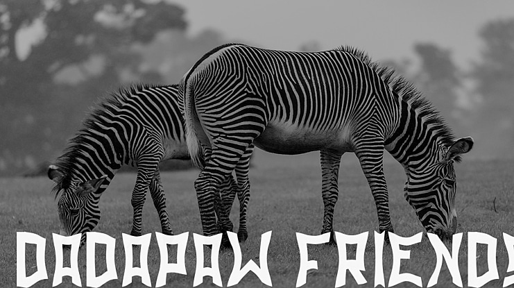 dadapaw friends Font