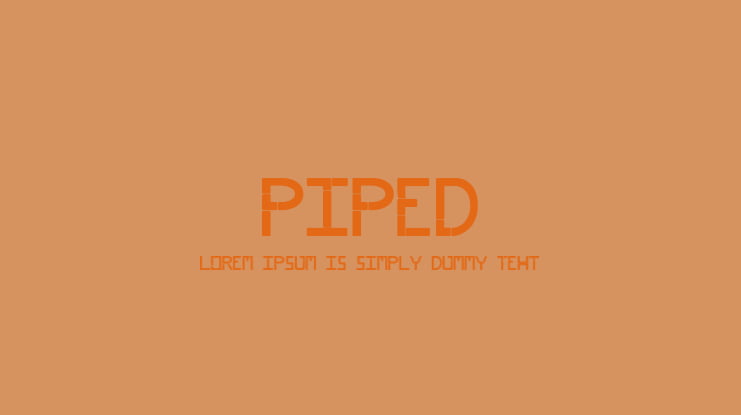 Piped Font