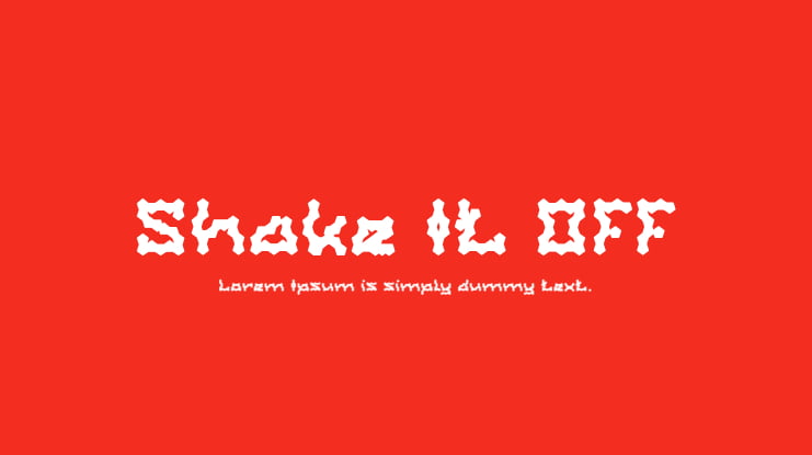 Shake It Off Font Family