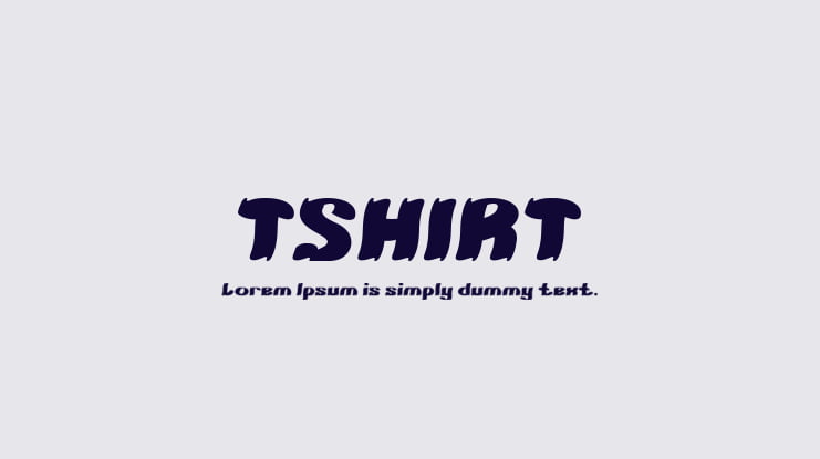 TSHIRT Font Family