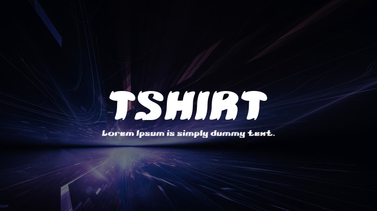 TSHIRT Font Family