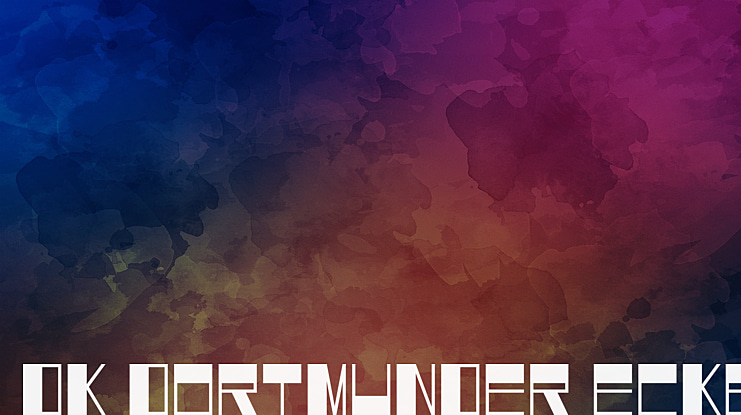 DK Dortmunder Ecke Font