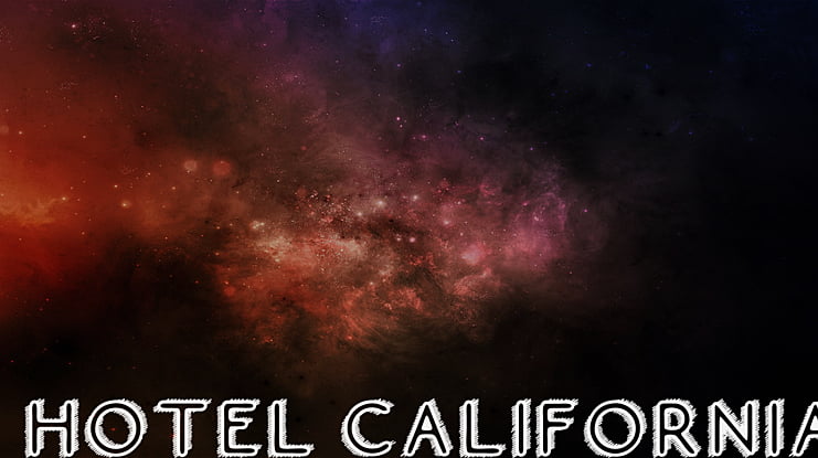 Hotel California Font